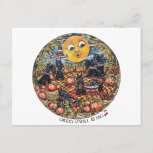 Postal Pícnic de Halloween de ScottishTerrier