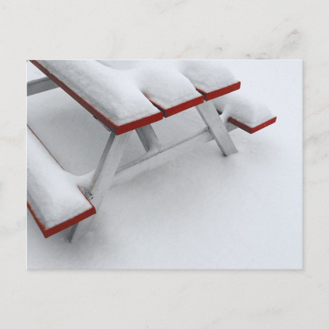 Postal picnic de nieve (Anverso)