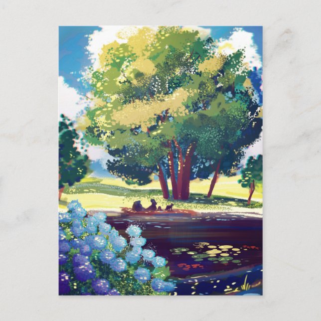 Postal Picnic de verano (Anverso)