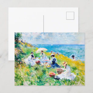 Postal Picnic junto al mar - Obra impresionista