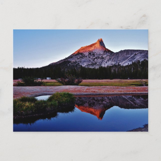 Postal Pico de la catedral, prados de Tuolumne, Yosemite, (Anverso)