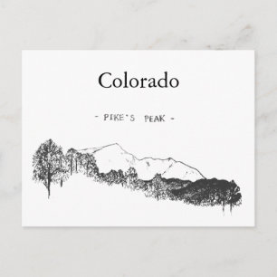 Postal Pico de Pikes Colorado