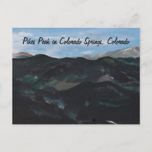 Postal Pico de Pikes en las Primavera de Colorado, Colora