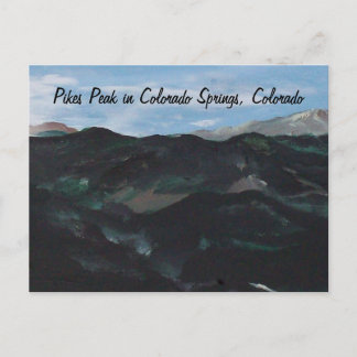 Postal Pico de Pikes en las Primavera de Colorado, Colora