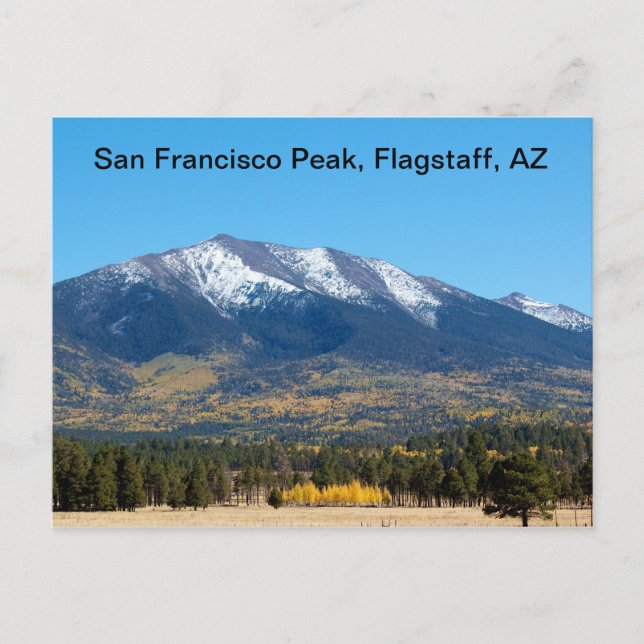 Postal Pico de San Francisco en otoño (Anverso)