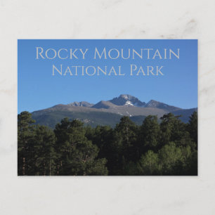 Postal Pico Longs Parque Nacional de las Montañas Rocosas