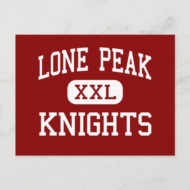 Postal Pico solitario - Caballeros - Escuela Secundaria - (Anverso)