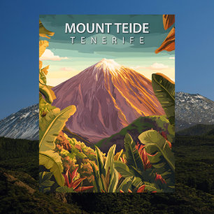 Postal Pico Volcánico Mount Teide Tenerife Viaje