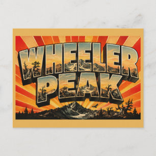 Postal Pico Wheeler Nevada Glaciar Alpino Arte Bristlecon