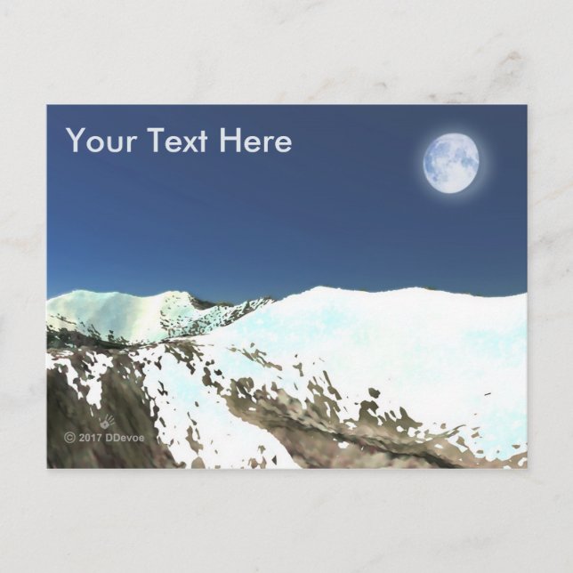 Postal Picos altos - Aire delgado (Anverso)