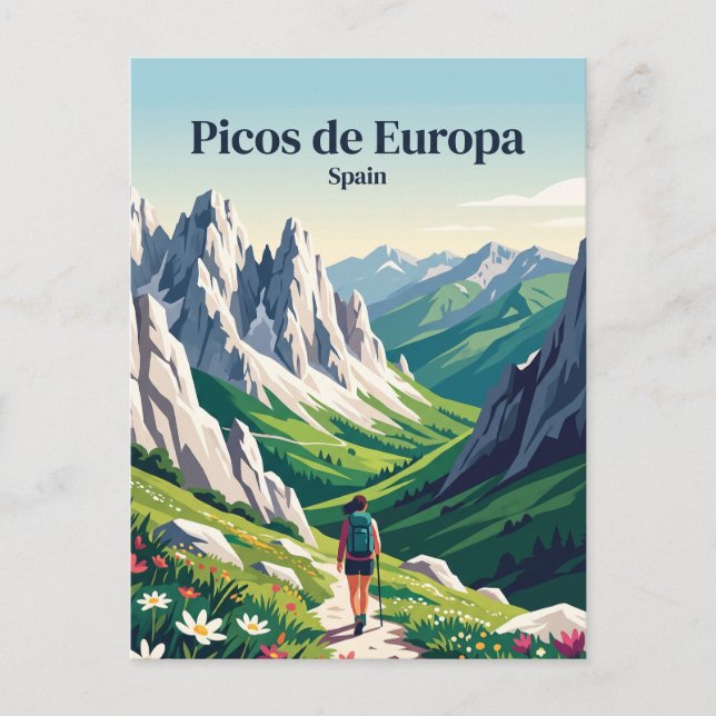 Postal Picos de Europa España (Anverso)
