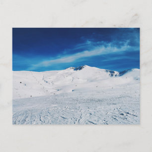 Postal Picos de montañas nevadas Paisaje invernal Escénic