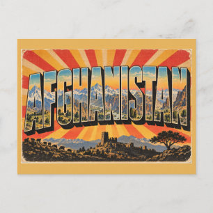 Postal Picos Gargantas Hindu Kush Afganistán Viajes Antig