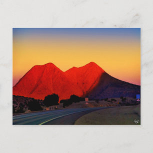 Postal Picos gemelos o picos de la hermana, alpino, TX