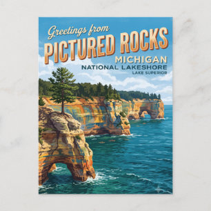 Postal Pictured Rocks National Lakeshore Michigan