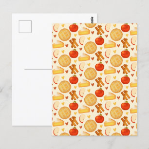 Postal Pie De Apple E Ingredientes Antiguos