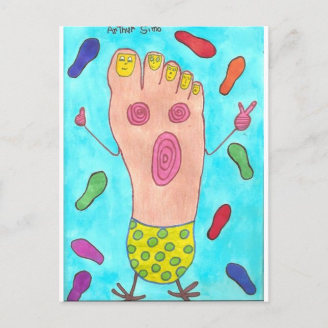 Postal Pie de baile (Anverso)