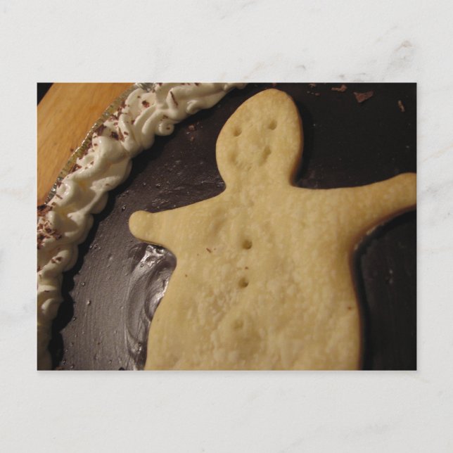 Postal Pie de chocolate (Anverso)