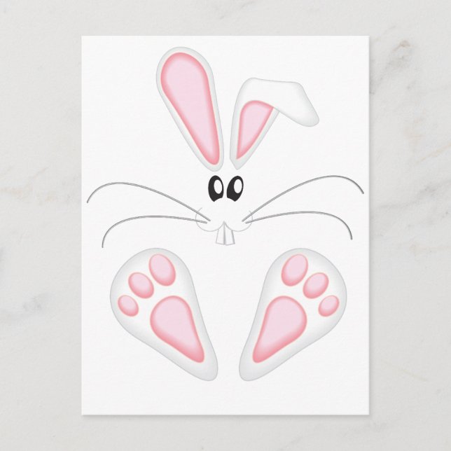 Postal Pie de conejo (Anverso)