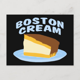 Postal Pie de crema de Boston