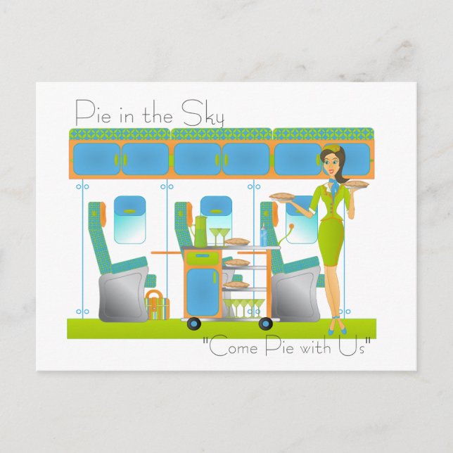Postal Pie en la aerolínea Sky (Anverso)