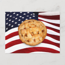 Postal Pie estadounidense (Apple Pie con bandera estadoun