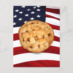Postal Pie estadounidense (Apple Pie con bandera estadoun