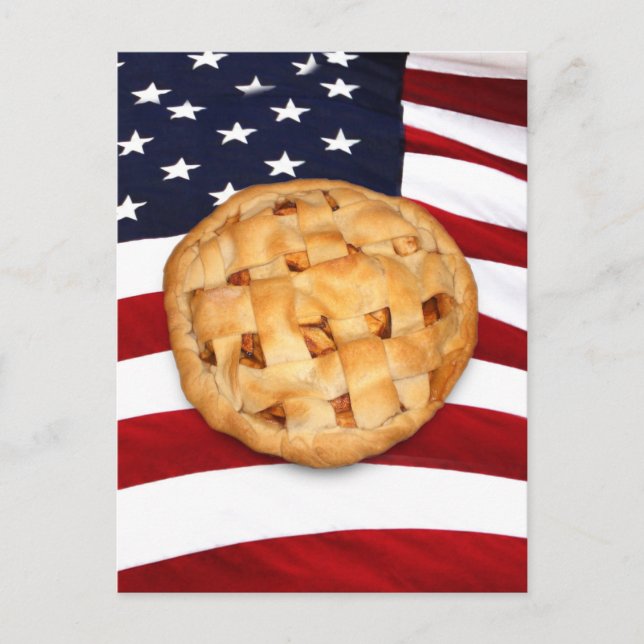 Postal Pie estadounidense (Apple Pie con bandera estadoun (Anverso)
