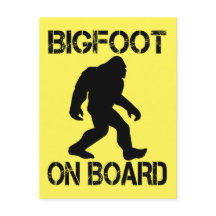Pie grande a bordo Funny Bigfoot