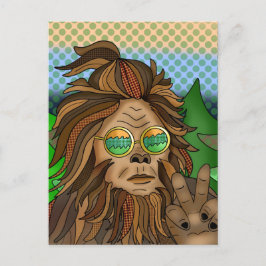 Postal Pie grande Retro | Pop Art Sasquatch