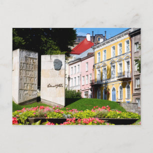 Postal Piedra conmemorativa a Edward Wilde, Tallin, Eston