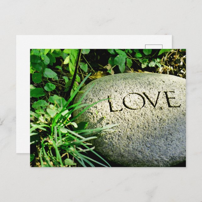 Postal Piedra de "amor" (Anverso / Reverso)