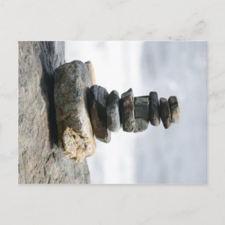 Postal Piedra de Cairn de la costa de Maine