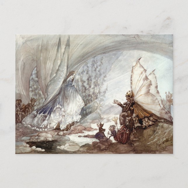 Postal "Piedra de la luna de los ojos de gatos" (Anverso)