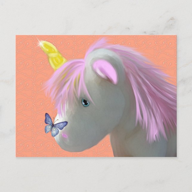 Postal Piedra luna del unicornio (Anverso)