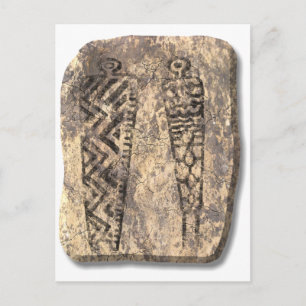 Postal Piedra masculina del gráfico