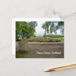 Postal Piedra parada en Clava Cairns, Escocia