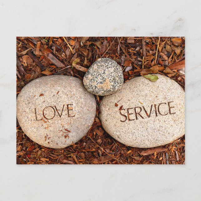 Postal Piedra religiosa espiritual (Anverso)