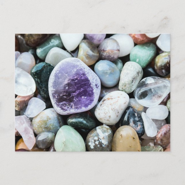 Postal Piedras coloridas (Anverso)