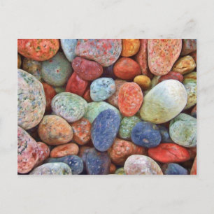 Postal Piedras de colores, rocas