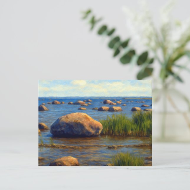 Postal Piedras de Vormsi (Anverso de pie)