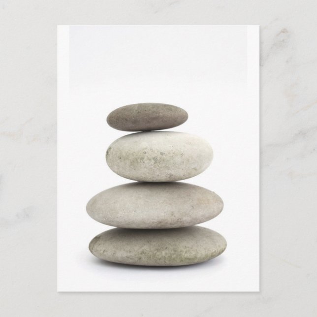 Postal Piedras de Zen yogo (Anverso)