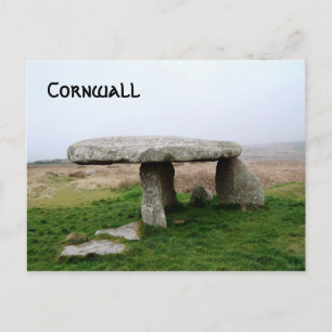 Postal Piedras derechas Cornualles Inglaterra del Quoit