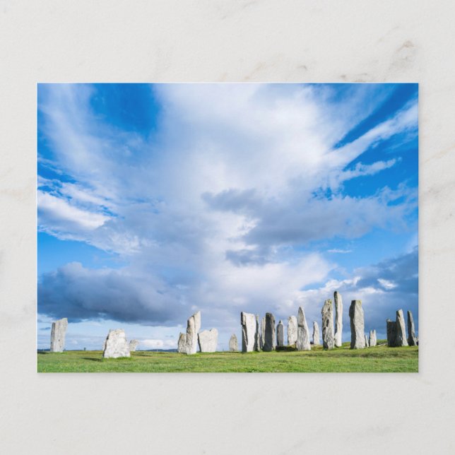 Postal Piedras erguidas de Callanish 1 (Anverso)