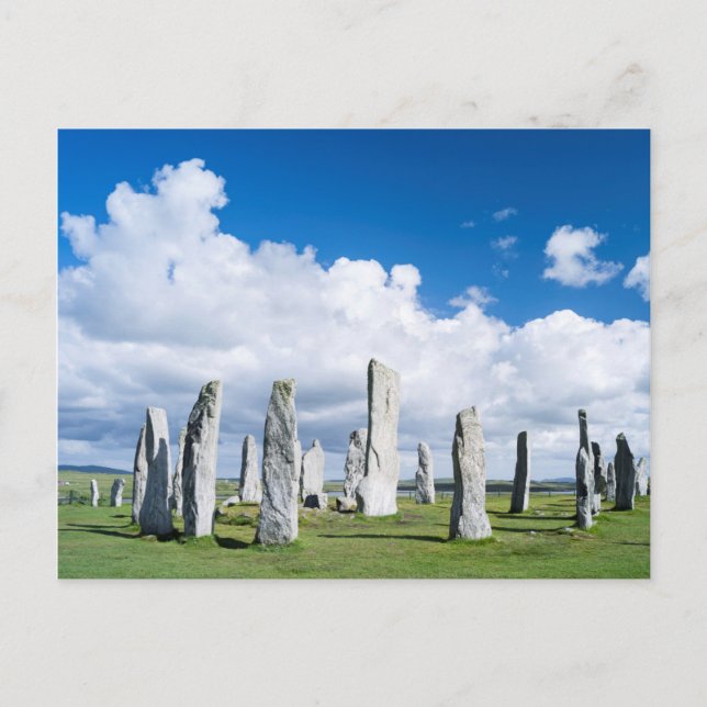 Postal Piedras erguidas de Callanish 2 (Anverso)