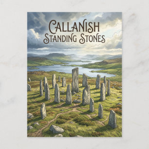 Postal Piedras erguidas de Callanish Escocia