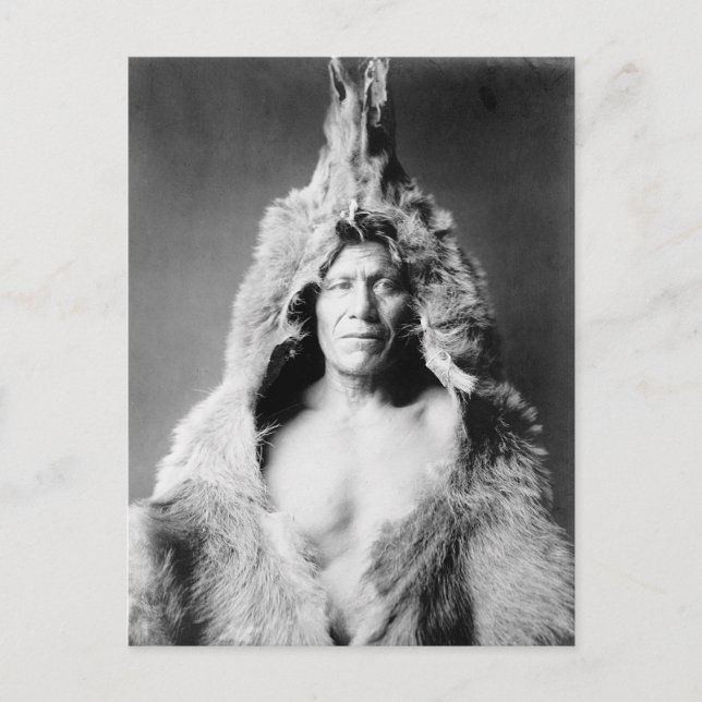 Postal Piel de oso para uso indio, 1908 (Anverso)