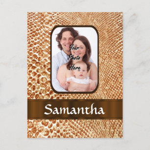 Postal Piel de serpiente look personalizado photo