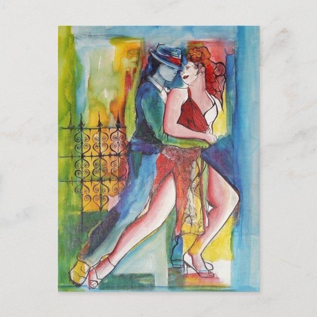Postal Piel y tango (Anverso)