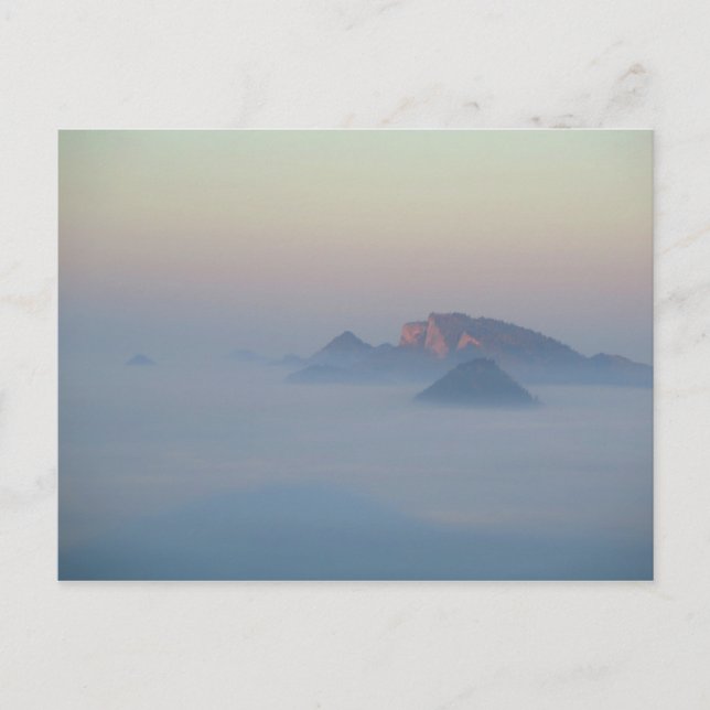 Postal Pieniny de tres coronas (Anverso)